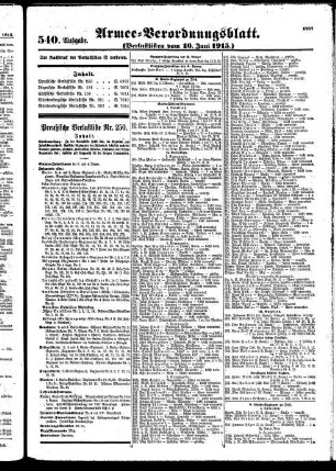 540.Ausgabe. Mittwoch, 16. Juni 1915