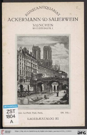 Nr. 12: Lager-Katalog
