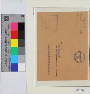 Dienstbrief, Schiffsname/Landeinheit: Z 10 / Hans Lody; Frankatur, Mi.-Nr.: [Keine]; Poststempel: [Keine] [20.5.40]; Nebenstempel: Briefstempel Feldpost-Nr. M 24888
