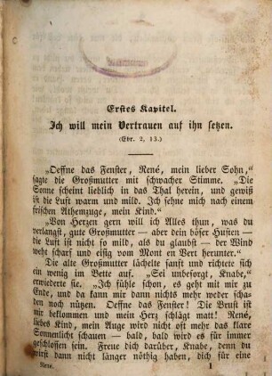 René : Eine Erzählung für meine jungen Freunde. Von Franz Hoffmann. Mit 4 Stahlstichen