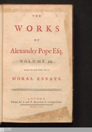 Volume III.: Containing His Moral Essays