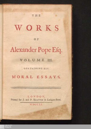 Volume III.: Containing His Moral Essays