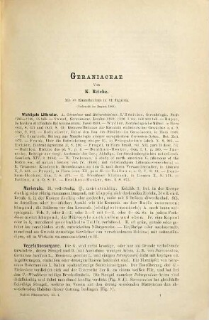 Die natürlichen Pflanzenfamilien : nebst ihren Gattungen und wichtigeren Arten insbesondere den Nutzpflanzen, 3,4. Geraniaceae, Oxalidaceae, Tropaeolaceae, Linaceae, Humiriaceae, Erythroxylaceae u.a.