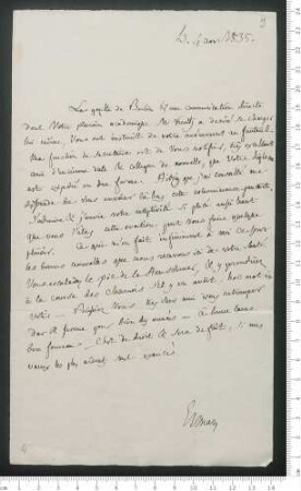 Brief von Paul Erman an Adelbert von Chamisso