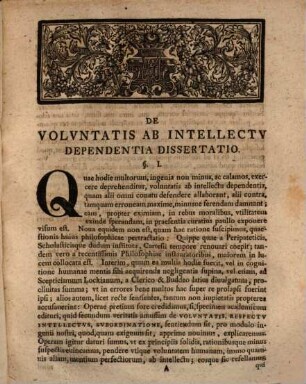 Voluntatis ab intellectu dependentiam