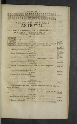 [X.] Chronicon Australe Antiquum.