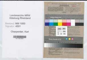 Entnazifizierung Karl Charpentier, geb. 23.09.1907 (Kaufmann)