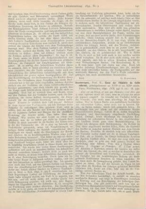 242-244 [Rezension] Doumergue, Emile, Essai sur l‘Histoire du Culte réformé