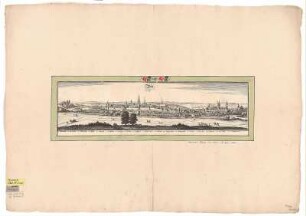Ansicht von Zeitz, Kupferstich, 1650 : Merian, Matthäus : Zeitz / [Stecher u. Hrsg.: Matthaeus Merian]. - Frankfurt : [Matthaeus Merian] , [1650]. - 1 Kunstbl. : Kupferstich ; 51 x 13 cm