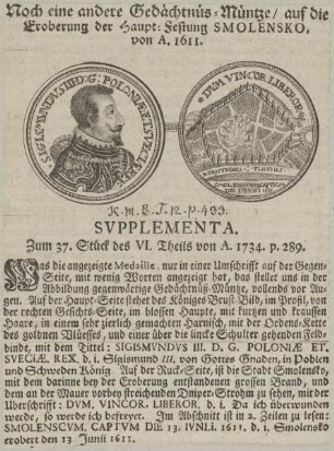 Bildnis von Sigismundus III., König von Polen