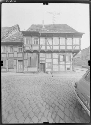 Quedlinburg, Goldstraße. Wohnhaus. Straßenfront