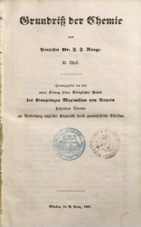 Grundriß der Chemie, 2