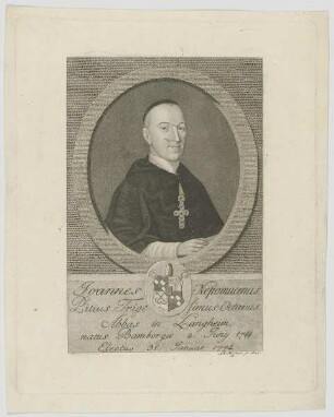 Bildnis des Joannes Nepomucenus Pitius