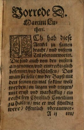 Die Hauptartickel des Christlichen Glaubens wider den Bapst zu erhalten