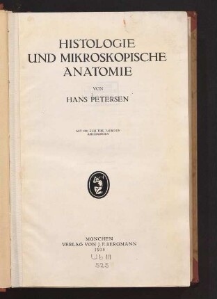 Histologie und mikroskopische Anatomie