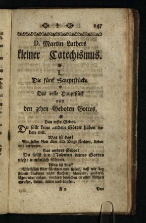D. Martin Luthers kleiner Catechismus