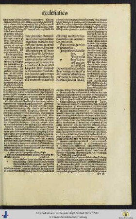 Liber Ecclesiastes cum postilla