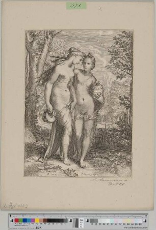 [Zwei Nymphen der Diana mit Wasserkrügen]