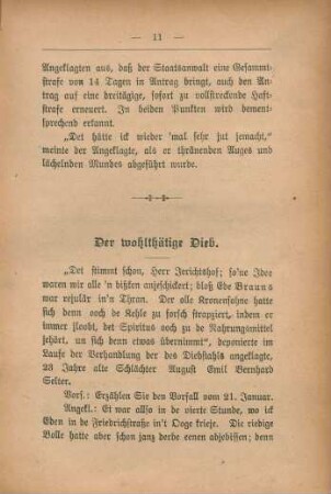 Der wohltätige Dieb