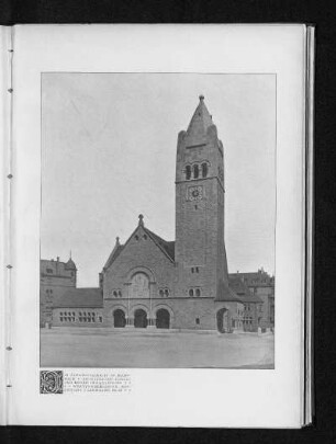 Johanniskirche in Mannheim von Curjel und Moser. Außenansicht