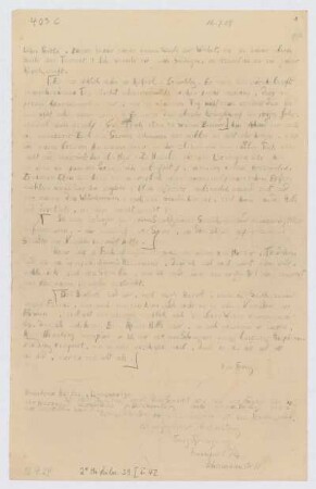 Brief von Franz Rosenzweig an Margrit Rosenstock-Huessy