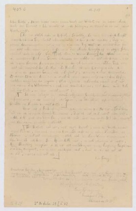 Brief von Franz Rosenzweig an Margrit Rosenstock-Huessy