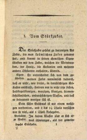 Die verbesserte Stärkzuker-Bereitung