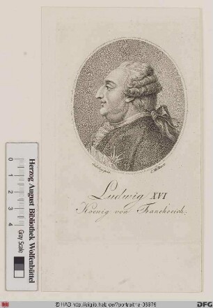 Bildnis Ludwig (Louis Auguste) XVI., König von Frankreich (reg. 1774-92)