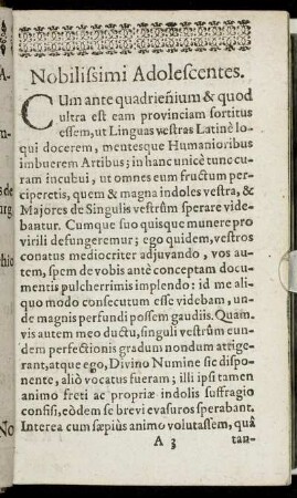 Nobilissimi Adolescentes