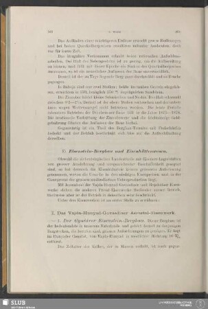 E) Eisenstein-Bergbau und Eisenhüttenwesen