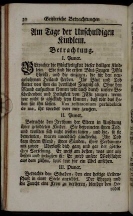 Am Tage der Unschuldigen Kindlein.