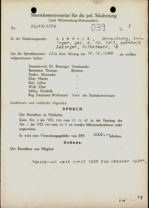 Siebeck, Hans-Georg
