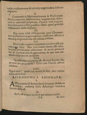 Astronomica Axiomata.