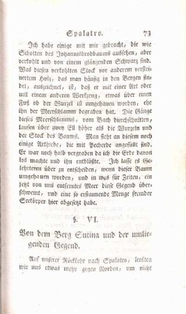 § VI. Von dem Berg Sutina und der umliegenden Gegend.