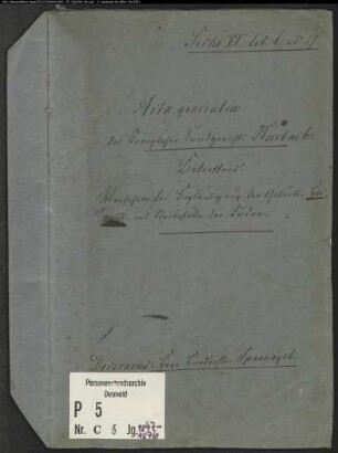 Generalakte betr. Verfahren bei Beglaubigungen der Juden (GHT 1847-1876)