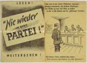 Illustrierte Propagandaschrift der Deutschen Partei für die Wiedererrichtung des Deutschen Reiches (zur ersten Bundestagswahl?)