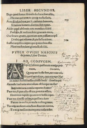 Publii Ovidii Nasonis de ponto, Liber Tertius.