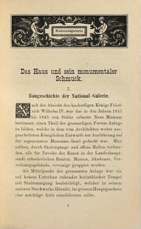 Beschreibendes Verzeichniss der Kunstwerke in der Königlichen National-Galerie zu Berlin : mit 3 Grundrissen