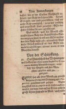 Von der Schöpffung.