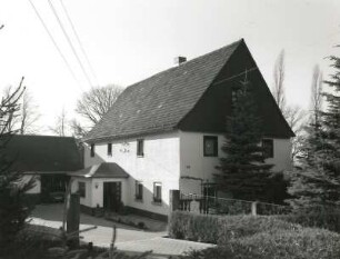 Pirna-Liebethal. Dreiseithof Nummer 44 (um 1850). Schuppen und Wohnstallhaus