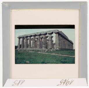 Paestum: Basilika, Nordostecke (Foto 1965)