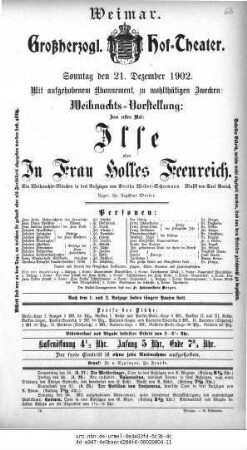 Ilse oder In Frau Holles Feenreich