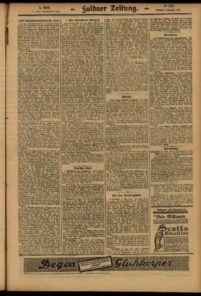Dritte Ausgabe vom Mittwoch, den 03. Dezember 1913.