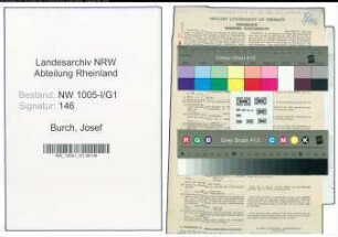 Entnazifizierung Josef Burch , geb. 02.07.1900 (Beamter)