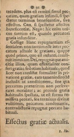 Effectus gratiæ actualis.