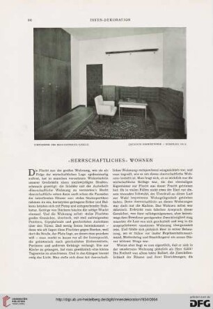 "Herrschaftliches" Wohnen