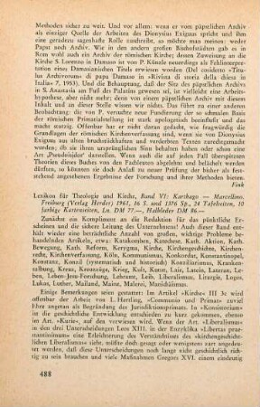 488-489 [Rezension] Karthago bis Marcellino