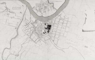 Plan von der Koenigl. Residenz-Stadt Dresden mit Project von Ausfüllung des Grabens gefertigt ao. 1760