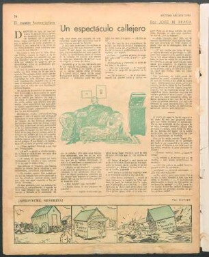Un espectáculo callejero : El cuento humorístico