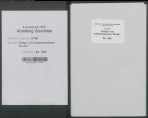 Amt Schlüsselburg - Bauerschaft Ilvese: Unterlagen der Revisionskommission - Band 2